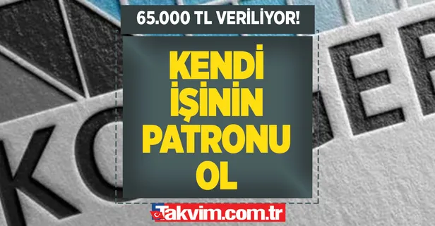 Kendi iş fikrini oluşturup getirene... Dev müjde geldi! İşi olmayanlara işsizlere 65.000 TL veriliyor!
