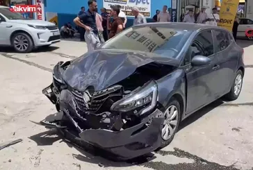 Elazığ’da iki araç çarpıştı!