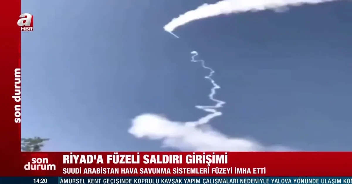Riyad'a füzeli saldırı hava savunma sistemleri tarafından engellendi
