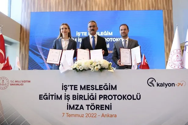 Kalyon PV ile Milli Eğitim Bakanlığı arasında eğitim alanında iş birliği-1