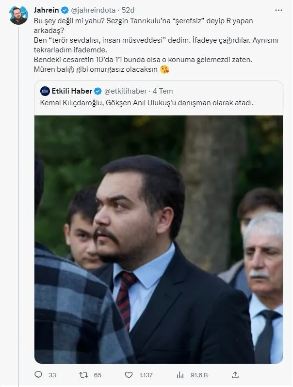 kilicdaroglunun-yeni-danismani-goksen-anil-ulukusun-sezgin-tanrikuluna-saydirdigi-tweet-ortaya-cikt-geri-adim-1688651043362.jpg Kılıçdaroğlu'nun yeni danışmanı Gökşen Anıl Ulukuş'un Sezgin Tanrıkulu'na saydırdığı tweet ortaya çıktı! Geri adım attı dalga konusu oldu-5