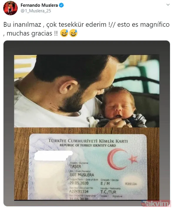 Galatasaraylı Muslera son örnekti ama... Bunlar 'pes' dedirten türden! İşte çocuğuna futbolcu ismi koyanlar - 3