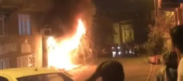 Gece yarısı kundaklama! Alev alev yandı