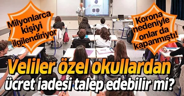 Koronavirus Nedeniyle Kapanan Ozel Okullardan Ucret Iadesi Talep Edilebilir Mi Takvim