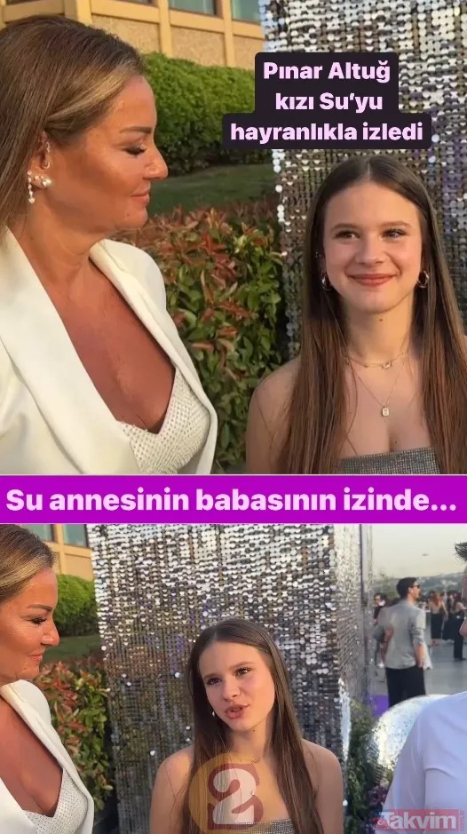 Çiftin çocukları Su hayalindeki mesleği açıkladı! Pınar Altuğ kızını hayranlıkla izledi... Annesi Pınar Altuğ babası Yağmur Atacan! - 5