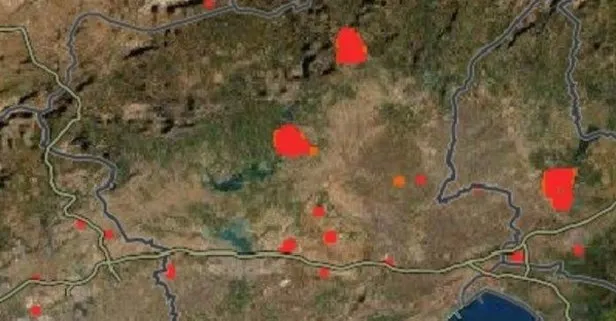 NASA böyle görüntüledi: İşte Türkiye’deki orman yangınlarını uydu görüntüleri!