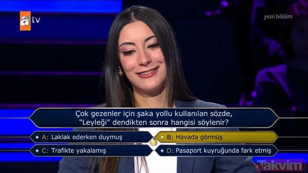 Kim Milyoner Olmak İster'de Kenan İmirzalıoğlu sordu: Mesleği 'Kaşmerlik' olan biri nerede çalışır? - 23