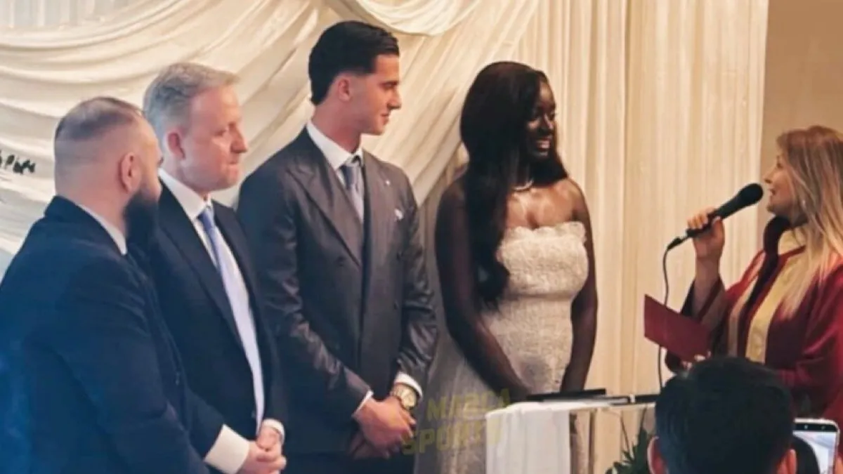 Milli futbolcu Bertuğ Yıldırım Portekizli model Oriana Correia Gomes ile İstanbul'da evlendi; Başakşehir başkanı nikah şahidi oldu