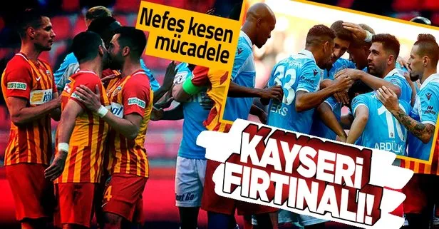 Kayseri ’Fırtına’lı! Yukatel Kayserispor 1-2 Trabzonspor MAÇ SONUCU ÖZET