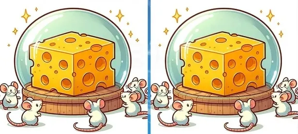 Peynire bakan fareler arasındaki 3 farkı yalnızca yüksek IQ'su olanlar 8 saniyede buluyor! Henüz çözebilen babayiğit çıkmadı!-2