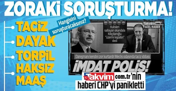 Takvim.com.tr’nin haberi CHP’yi panikletti! Hüseyin Yıldız’a zoraki soruşturma! Taciz, dayak ve haksız maaş...