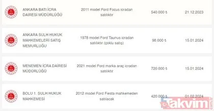550, 750, 940 bin TL’ye satılık araba ilanları: 2022, 2016, 2014 model BMW, Hyundai, Ford, Dacia, Mercedes hacizli satılık araçlar!