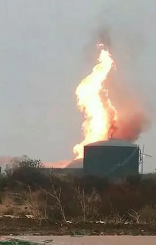 Bursa'da süt fabrikasında yangın