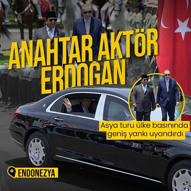 Başkan Erdoğanın Endonezya ziyareti ülke basınında ses getirdi!