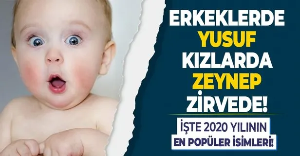Türkiye’de 2020 yılının en çok tercih edilen isimleri!