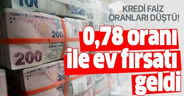 0.78 müjdesi! 2020 Ocak ayı kredi faizi çakıldı!