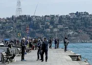 Vatandaşlar evde kal uyarılarına rağmen sahillere akın etti