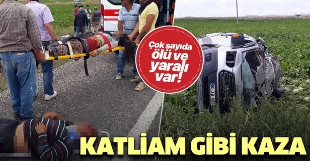 Son dakika: Nevşehir’de katliam gibi kaza! 7 ölü, 11 yaralı