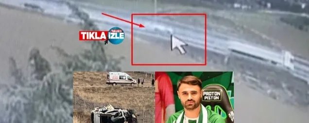 Ahmet Çalık kaza videosu! Konyasporlu futbolcu Ahmet Çalık trafik kazasında hayatını kaybetti! Kaza anı güvenlik kamerasında!