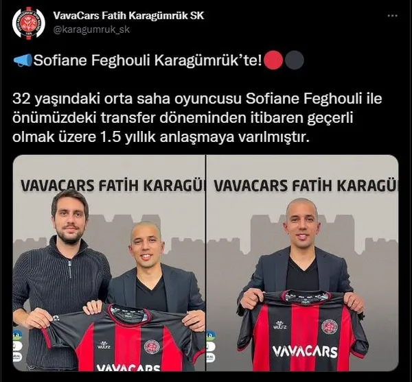Eski Galatasaraylı Sofiane Feghouli yeniden Süper Lig'de! İşte yeni takımı-1