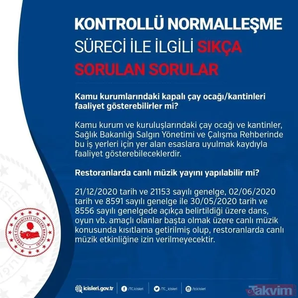 Kamu kurumlarındaki kapalı çay ocağı/kantinleri faaliyet gösterebilirler mi? Kamu kurum ve kuruluşlarındaki çay ocağı ve kantinler, Sağlık Bakanlığı Salgın...