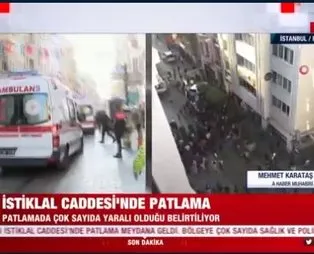 Son dakika Taksim patlama! Taksim, İstiklal bomba mı patladı, ne oldu? Son dakika İstanbul Taksim patlama anı İZLE!