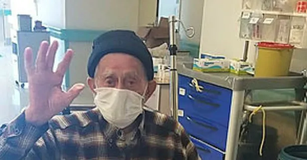 96 yaşındaki Hüseyin Temur yeni tip koronavirüsü yendi
