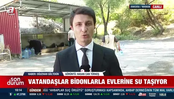 Ankara'da su kesintisi: Vatandaşlar bidonlarla çeşmede