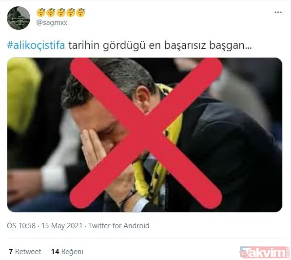 Fenerbahçe taraftarı başarısızlığa patladı: Ali Koç istifa! - 14