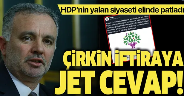 HDP'nin yalan siyaseti bir kere daha ellerinde patladı! Ankara Emniyeti'nden çirkin iftiraya jet cevap
