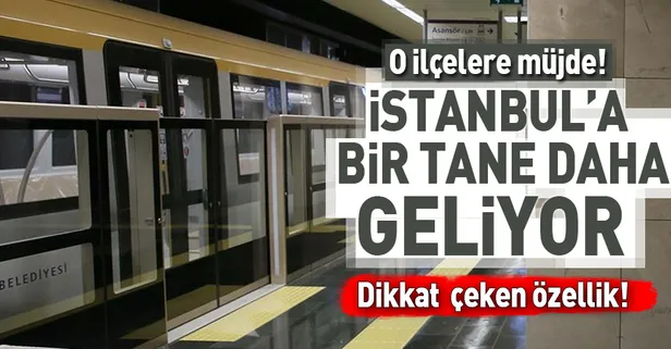 İstanbul'a bir sürücüsüz metro hattı daha