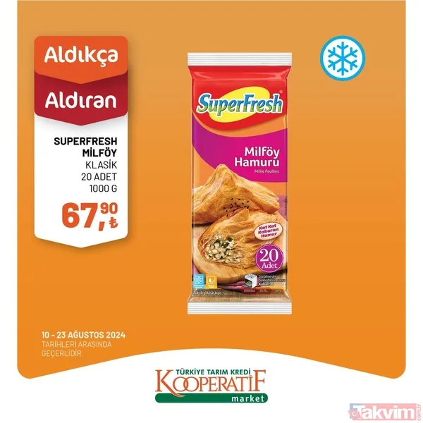 Tarım Kredi'de 59 üründe altın fiyatlar sıralandı! Hafta başı indirimi geldi: 13-23 Ağustos'ta yoğurt, peynir, tereyağı, balık, un... - 41