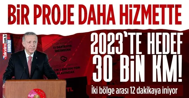 Afyonkarahisar-Şuhut yolu açıldı! Başkan Erdoğan duyurdu: 2023’te hedef 30 bin kilometre...