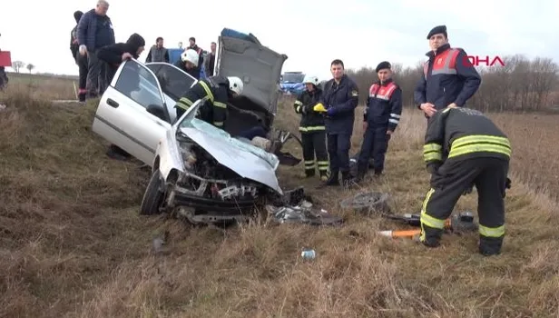 Tekirdağ'da feci kaza: 1 ölü 4 yaralı