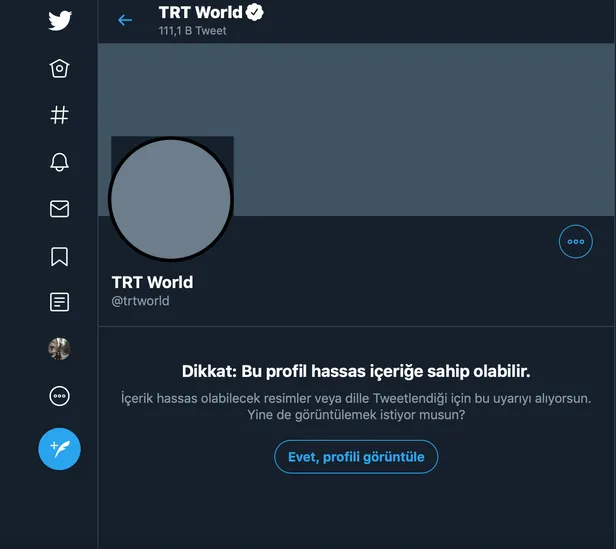 Barış Pınarı Harekatı sonrası TRT World'e Twitter'dan örtülü sansür! Kullanıcılardan tepki yağıyor-1