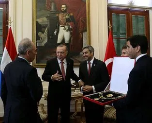 Başkan Erdoğan’a Paraguay’da Devlet Nişanı