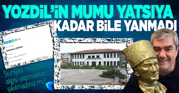 Yalan merkezi Sözcü'nün yalan makinesi Yılmaz Özdil'in Suriyeli mülteci yalanı da elinde patladı! MEB'den Necatibey Ortaokulu açıklaması