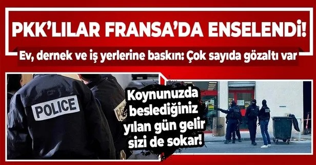 Son dakika: Fransa’da PKK’ya operasyon! Ev, dernek ve iş yerlerine baskın düzenlendi: Çok sayıda gözaltı var