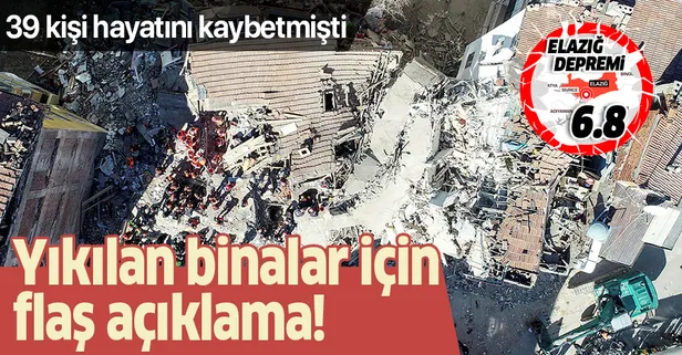 Uzmanlardan Elazığ'da yıkılan binalarla ilgili flaş iddia: "Hiçbir işlem görmemiş dere kumu kullanılmış"