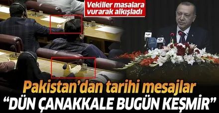 Son dakika: Başkan Erdoğan'dan Pakistan Parlamentosu'nda önemli açıklamalar