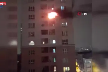 Esenyurt’ta 26 katlı binada korkutan yangın
