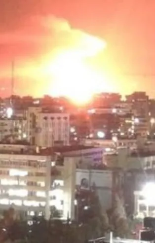 Suriye'nin başkenti Şam'a hava saldırısı