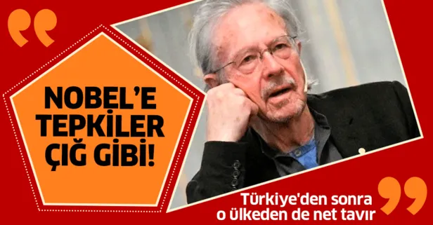 Nobel'e tepkiler çığ gibi! Türkiye'den sonra o ülkeden de net tavır