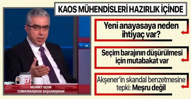 Başkan Recep Tayyip Erdoğan’ın Başdanışmanı Mehmet Uçum’dan önemli açıklamalar