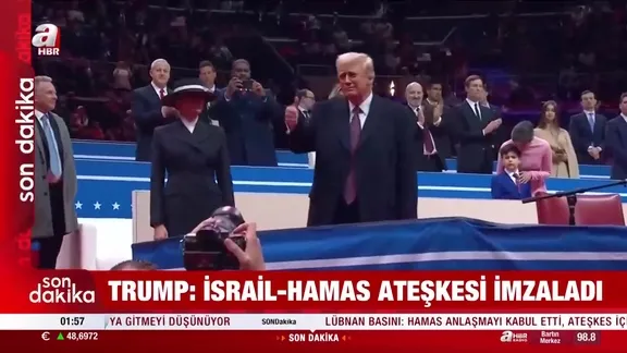 Trump sosyal medya hesabından duyurdu: "İsrail-Hamas ateşkesi imzaladı"
