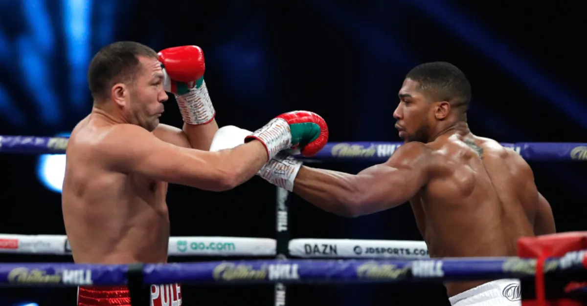 Nefes kesen maçta kazanan Anthony Joshua oldu! Kubrat Pulev 9’uncu rauntta nakavt oldu