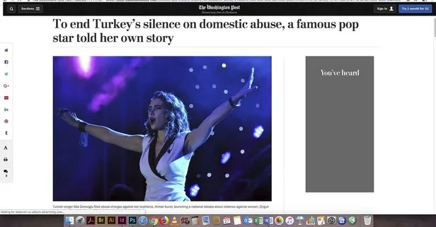 ABD’deki Washington Post, Sıla’nın Ahmet Kural’la ilgili şiddet iddiası üzerinden Türkiye’yi karalamaya çalıştı