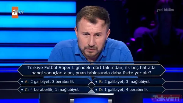 Kim Milyoner Olmak İster'de Sivasspor sorusu! Heyecanına yenik düştü bilemedi: Dadaşlar mı Yiğidolar mı? - 39