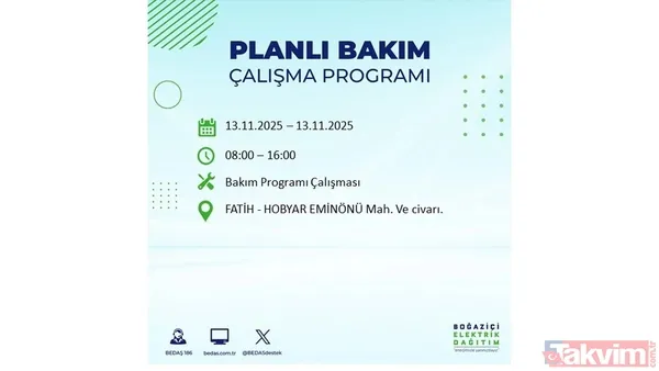 Mahallen listede olabilir! İstanbul'da büyük elektrik kesintisi: BEDAŞ 13 Kasım için saat verdi - 31