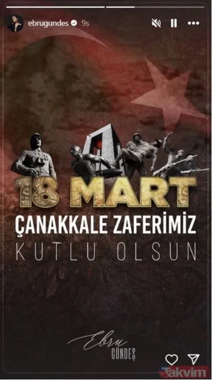 18 Mart Çanakkale Zaferi paylaşımları! Ünlüler art arda yayınladı: Müge Anlı’dan Demet Şener’e, Sinan Akçıl’dan Ebru Gündeş’e... - 11